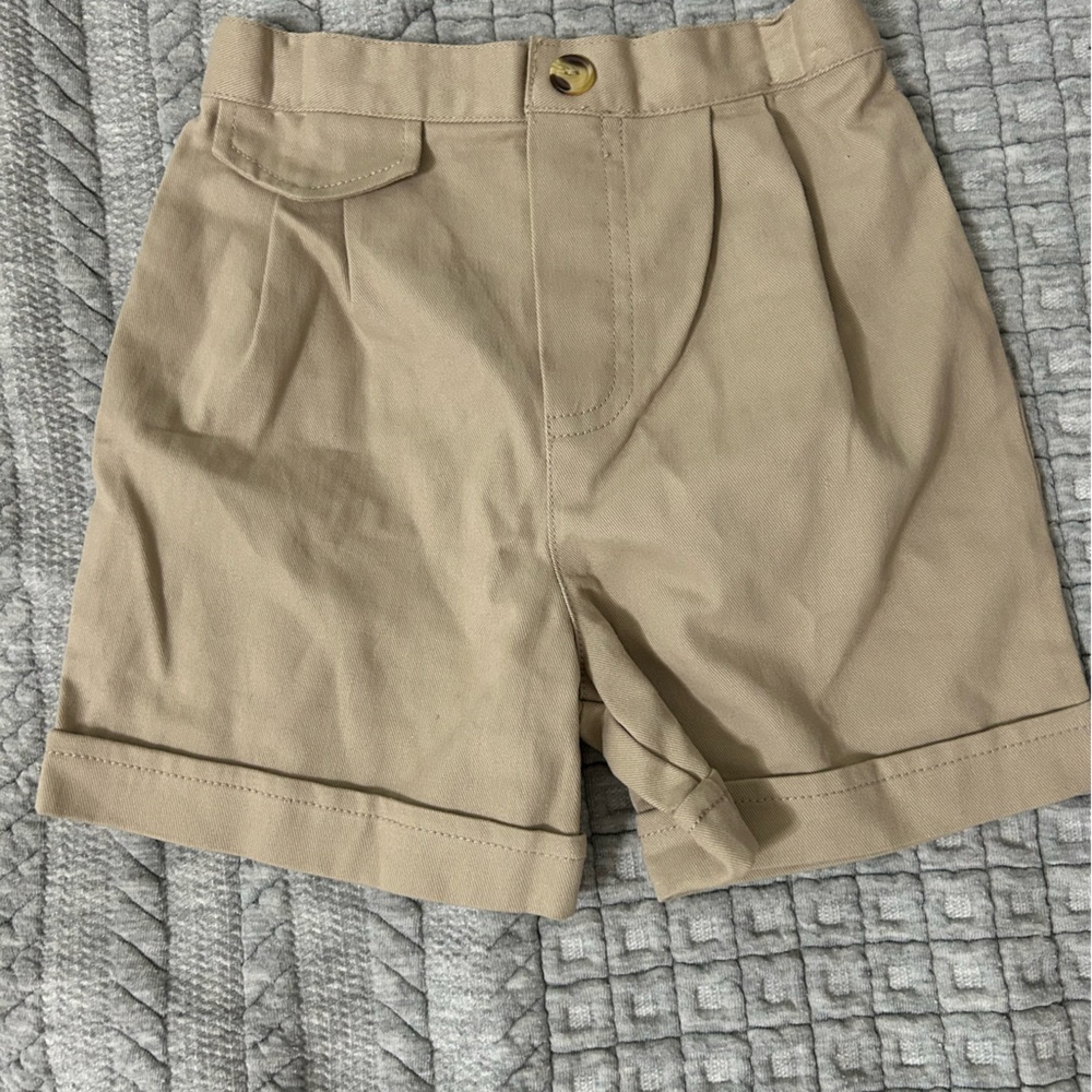 Zara Khaki Elastic Waist Trousers